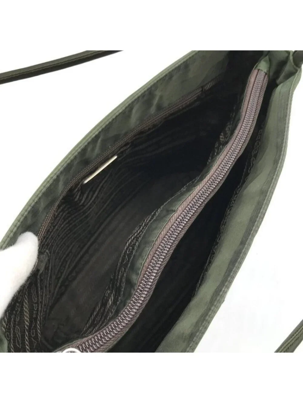 Prada Nylon Tessuto Tote Khaki